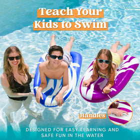 JOYIN pool float with inflation valve supports fast setup for family fun
