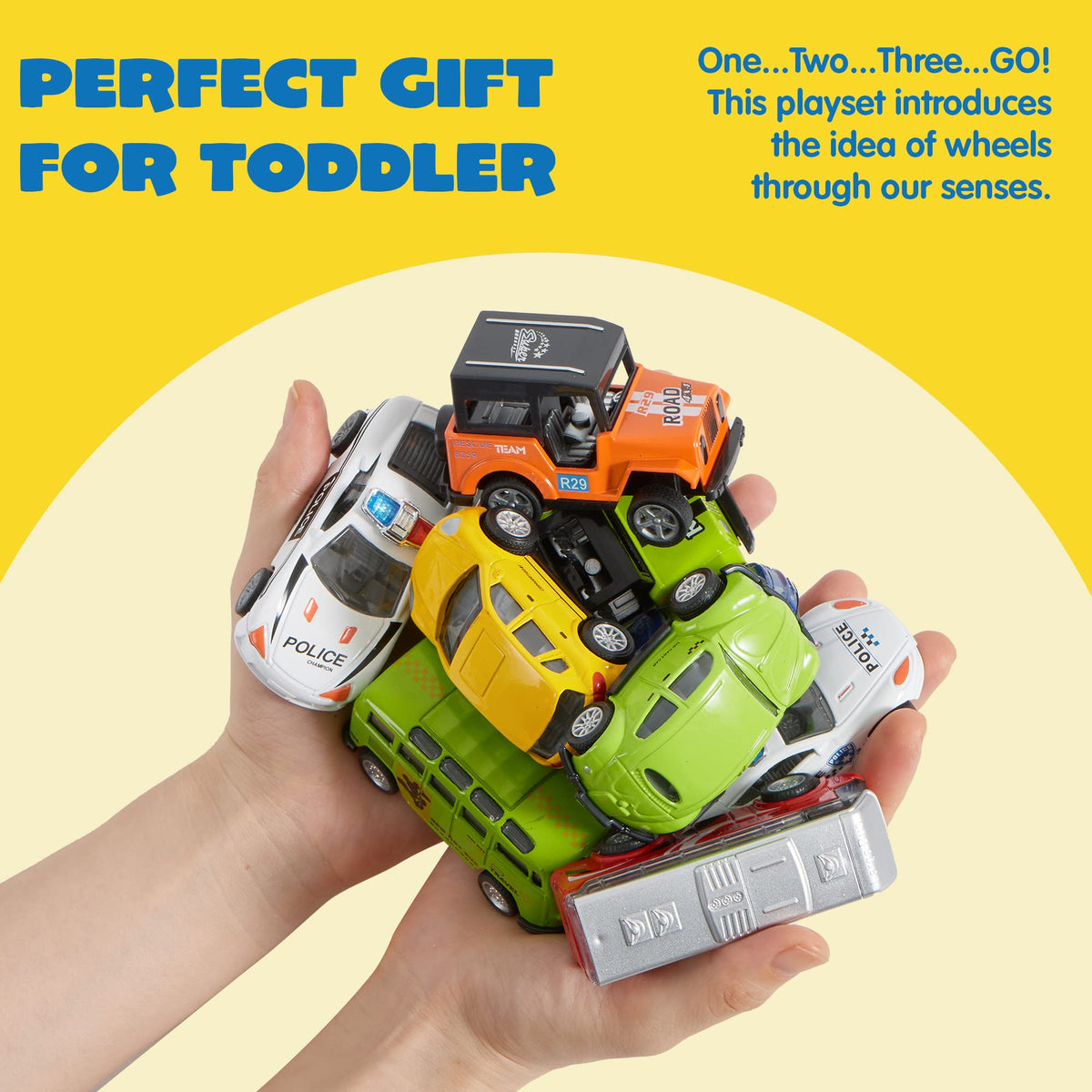 JOYIN pull-back mountain car sparks outdoor imagination and storytelling