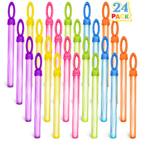 JOYIN 24-pack bubble wand collection ideal for party favors