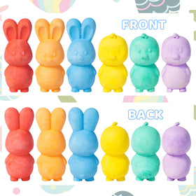JOYIN egg shaped chalks showcase vibrant colors for kid friendly Easter art