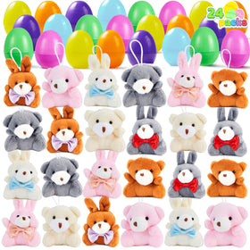 JOYIN plush bunny keychains for Easter egg hunts and classroom prizes.