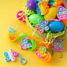 JOYIN basket themed bubble keychain as party favor keepsake