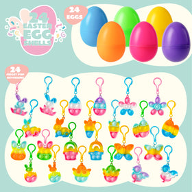 JOYIN bubble keychain Easter egg in egg shape for portable fidget fun