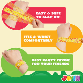 JOYIN bright colors slap bracelets perfect for parties, gifts, and classroom rewards.