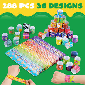 JOYIN unicorn and mermaid designs slap bracelets add whimsy to celebrations and prizes.