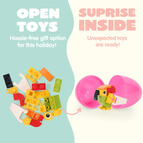 Joyin 3.23-inch Easter eggs with built-in animal blocks
