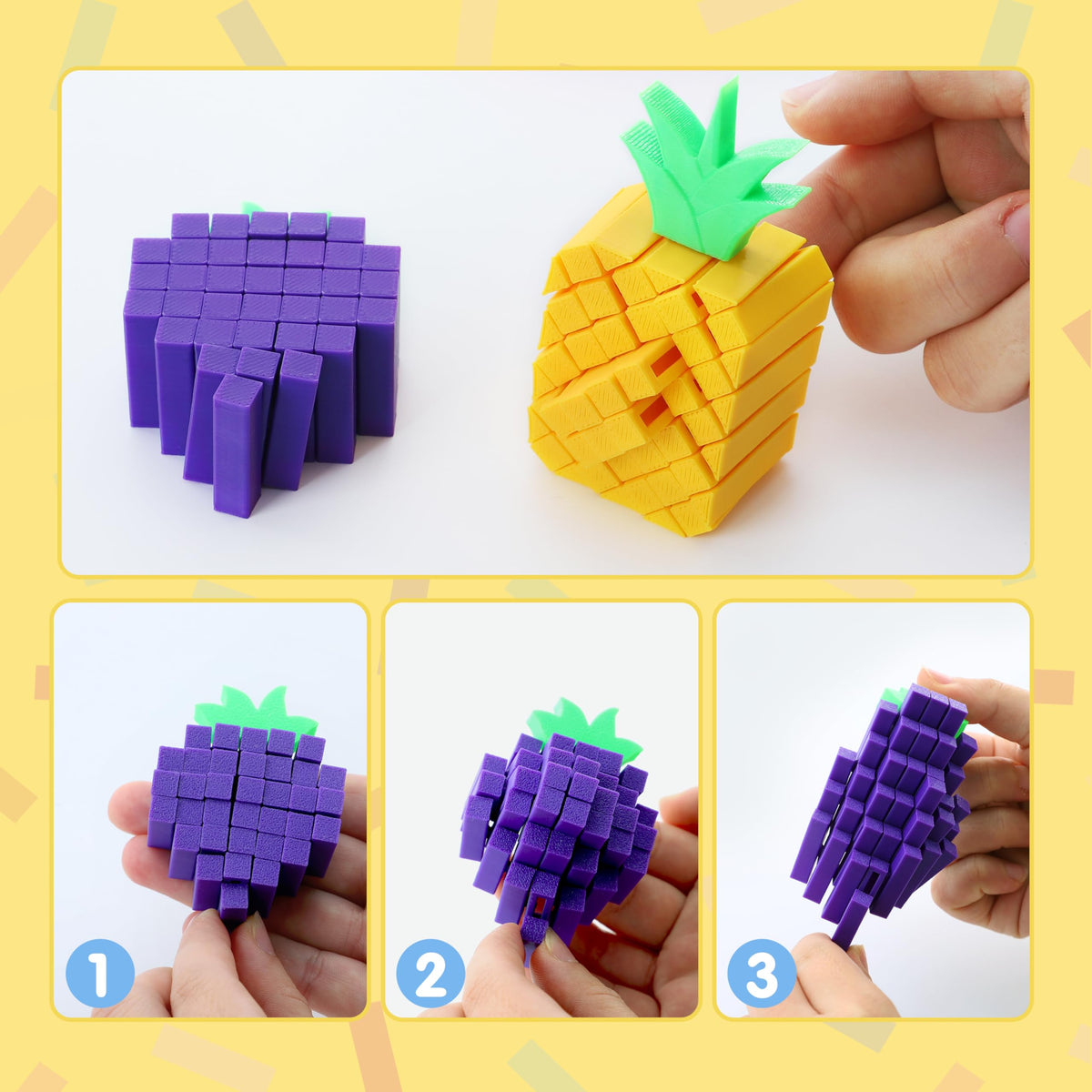 JOYIN fidget fruit apple toy, portable stress relief on the go.
