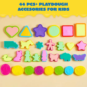 JOYIN 44 clay tools set extruder heart encourages exploration of textures and patterns.