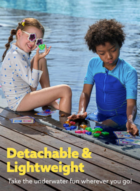 JOYIN 44 waterproof game cards stay legible underwater during play.