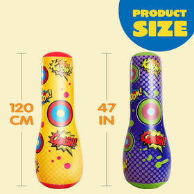 JOYIN 47-inch bopper showcases durable PVC material in action.
