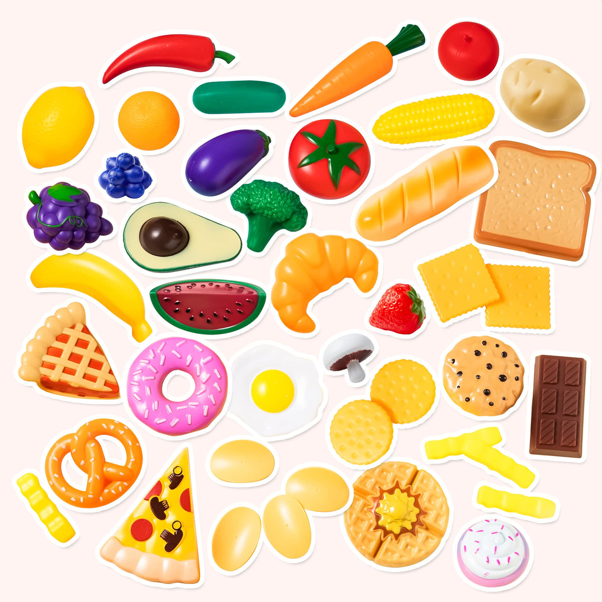 JOYIN plastic dinnerware enhances role play and sharing during pretend meals.