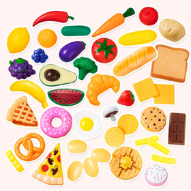 JOYIN plastic dinnerware enhances role play and sharing during pretend meals.