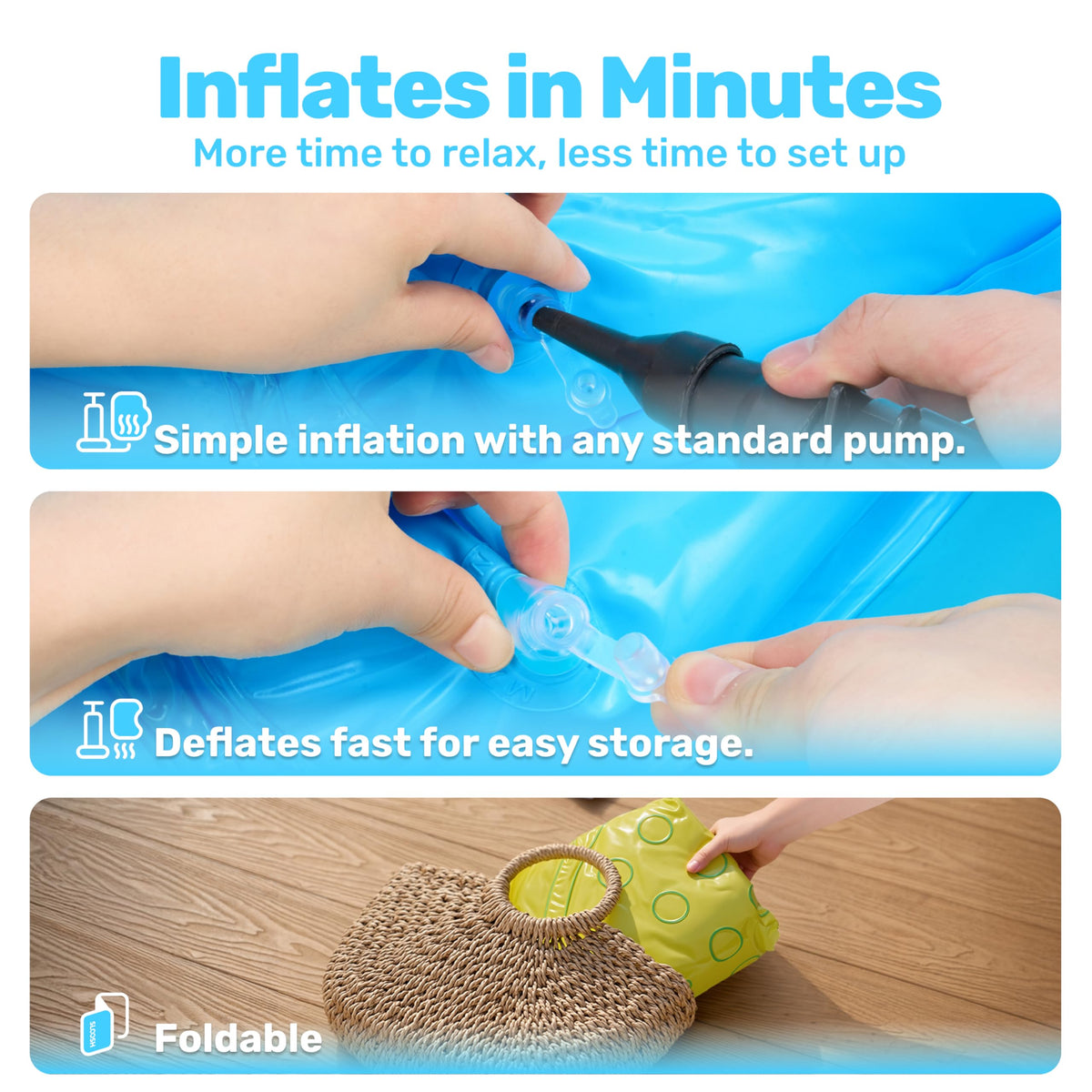 JOYIN 54x56x28-inch pool for infants provides safe, contained water play