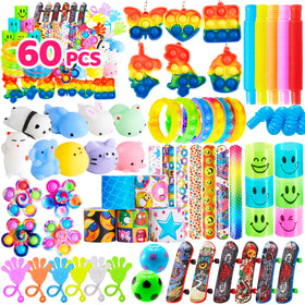 JOYIN 60 Pcs Party Favors set featuring fidget toys for party prizes and kid fun