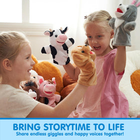 JOYIN dog hand puppet for lively skits and family fun.