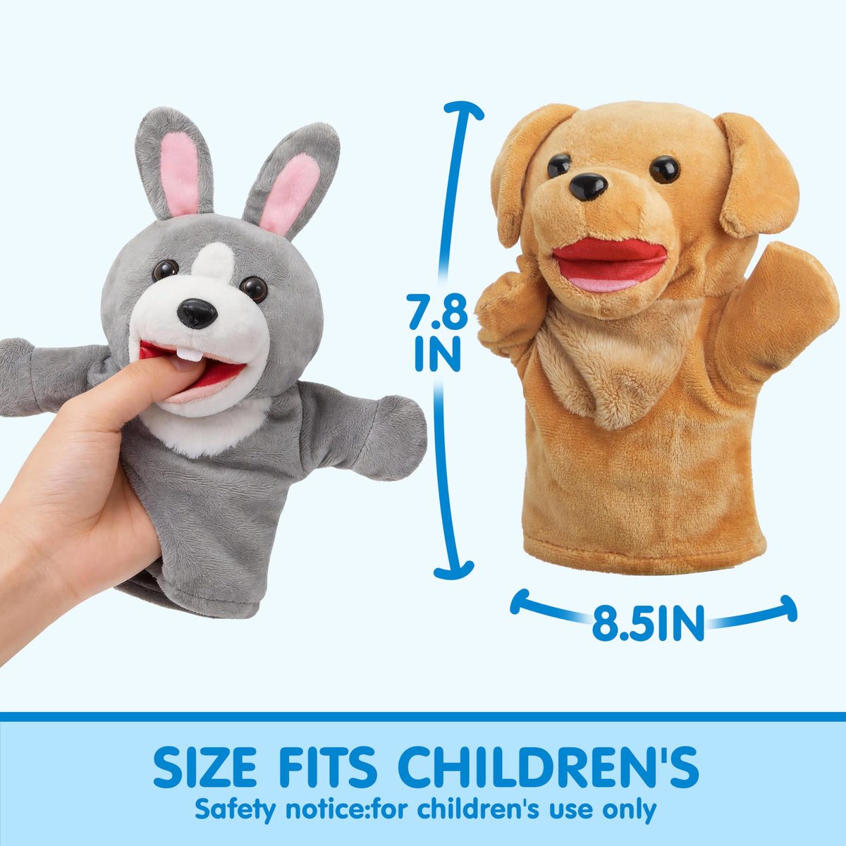 JOYIN horse hand puppet for imaginative adventures and cooperative play.
