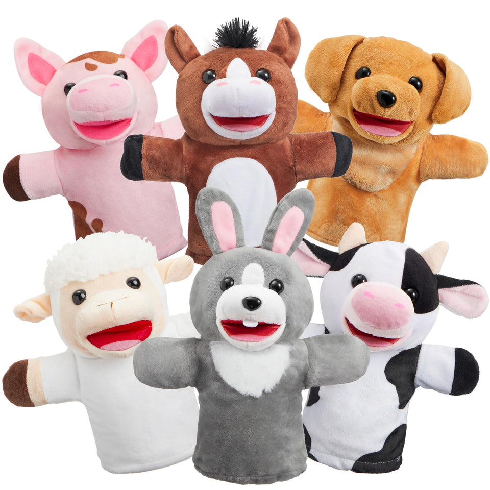 JOYIN pig hand puppet for imaginative storytelling with toddlers.