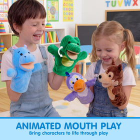 JOYIN hippo hand puppet supports interactive storytelling and social skills.