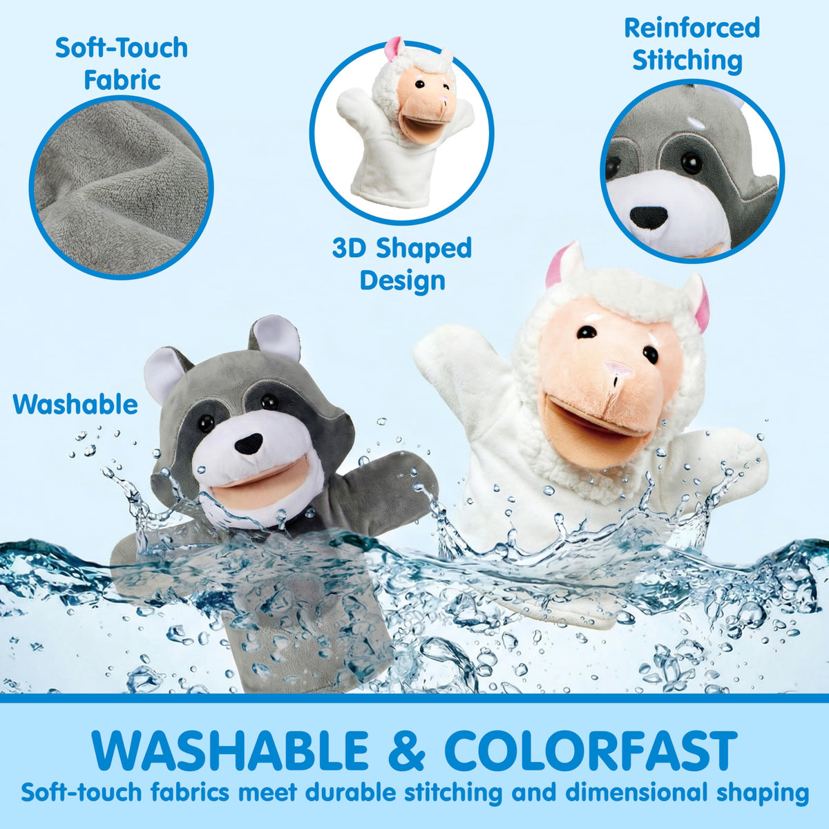 JOYIN sheep hand puppet brings gentle stories to life and early literacy.