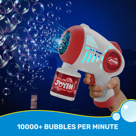 JOYIN 8-hole bubble blaster streams bubbles quickly for lively play