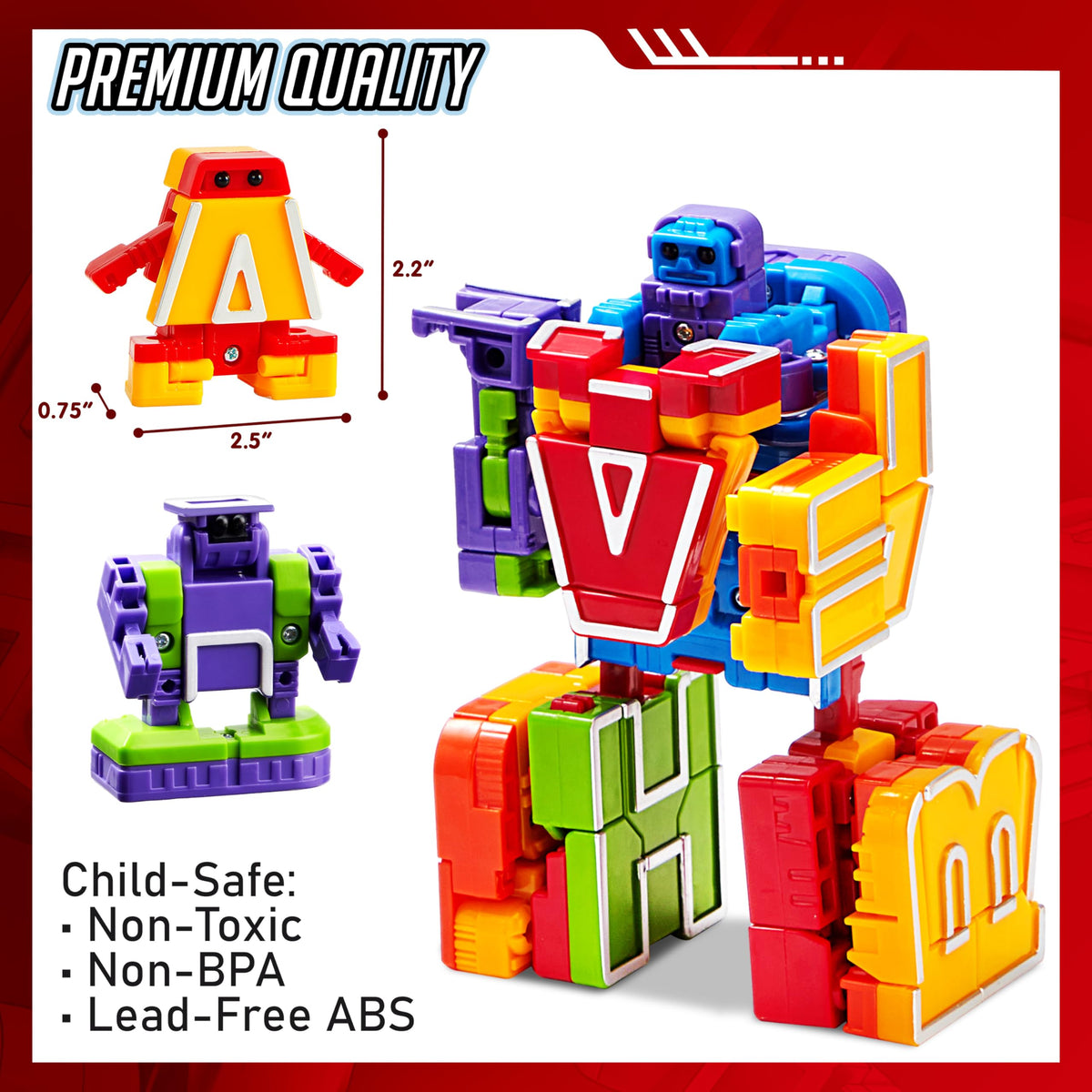 JOYIN Alphabet Robots safety testing ensures non-toxic materials for safe play.