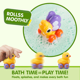 JOYIN Animal Cars pufferfish bath toy with smooth axles for easy water play