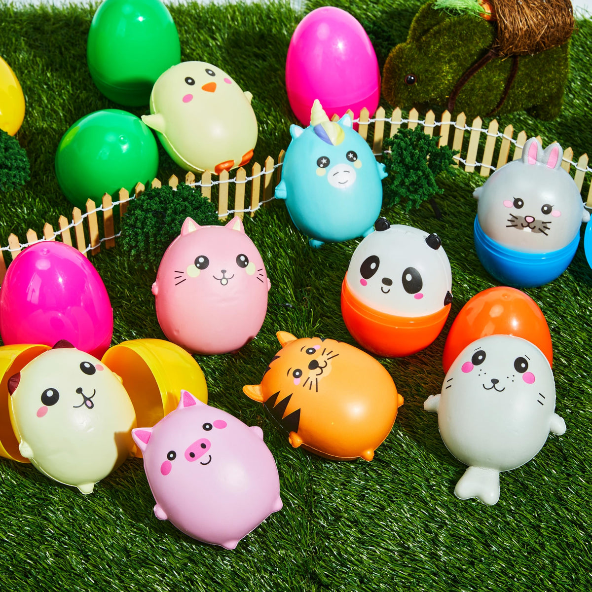 JOYIN animal squishy inside an Easter egg for fun party favors