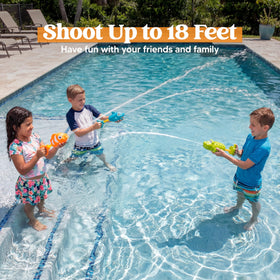 JOYIN crocodile water gun, durable plastic safe for outdoor water play.