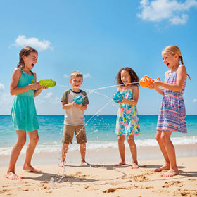 JOYIN 7.5-inch water guns extend up to 11 inches for versatile play.