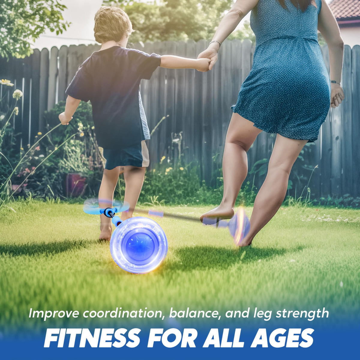 JOYIN Ankle loop padding provides comfortable, secure fit during play.