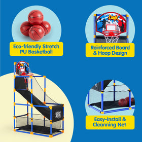 JOYIN Arcade height-adjustable stand adapts to kids.