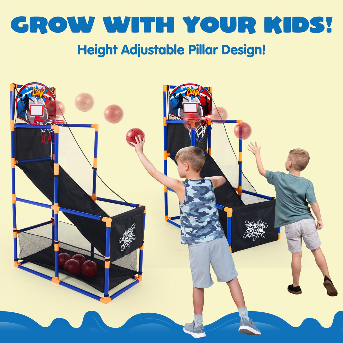 JOYIN Arcade air pump included for fast ball inflation.