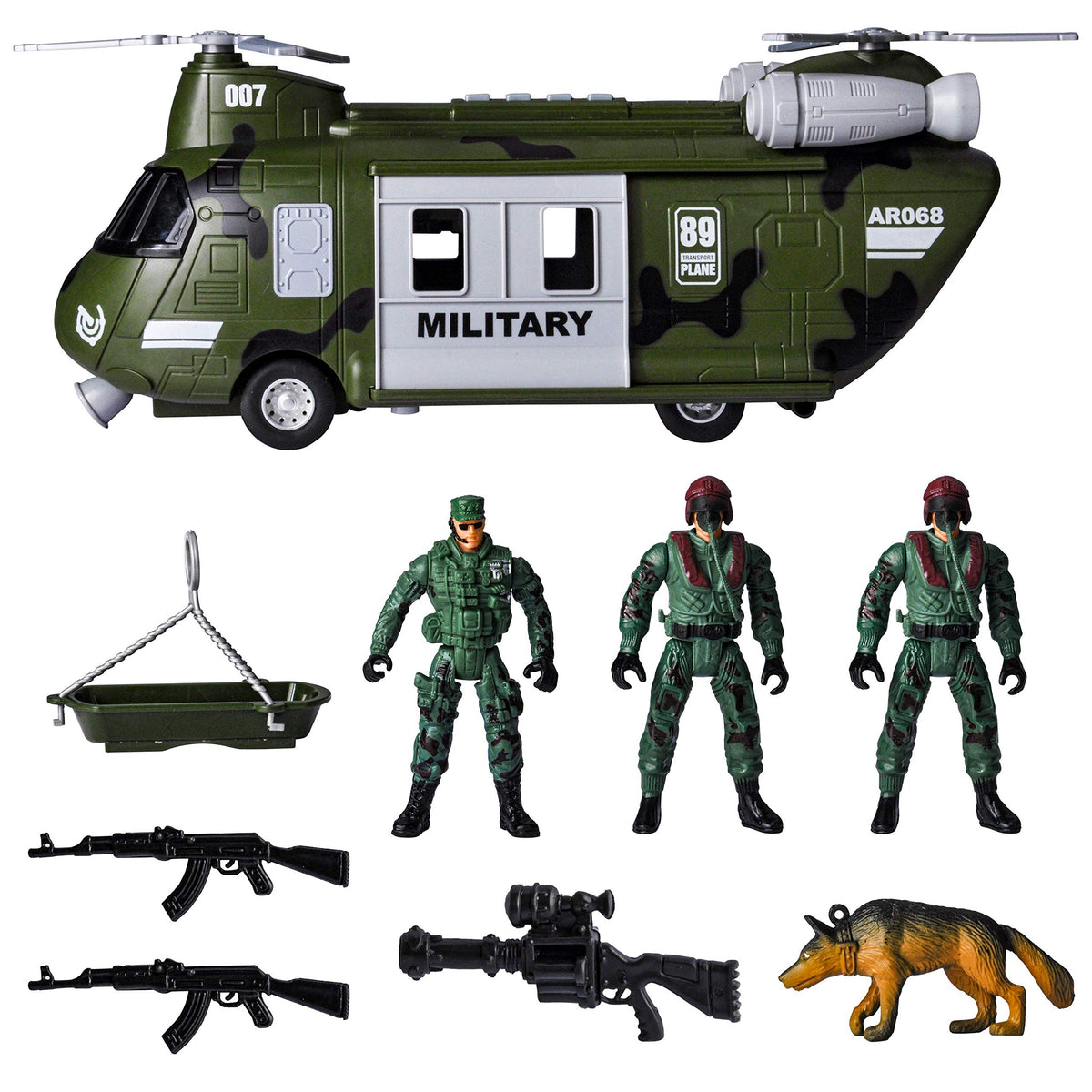 JOYIN army dog figure joins mission scenes for companionship