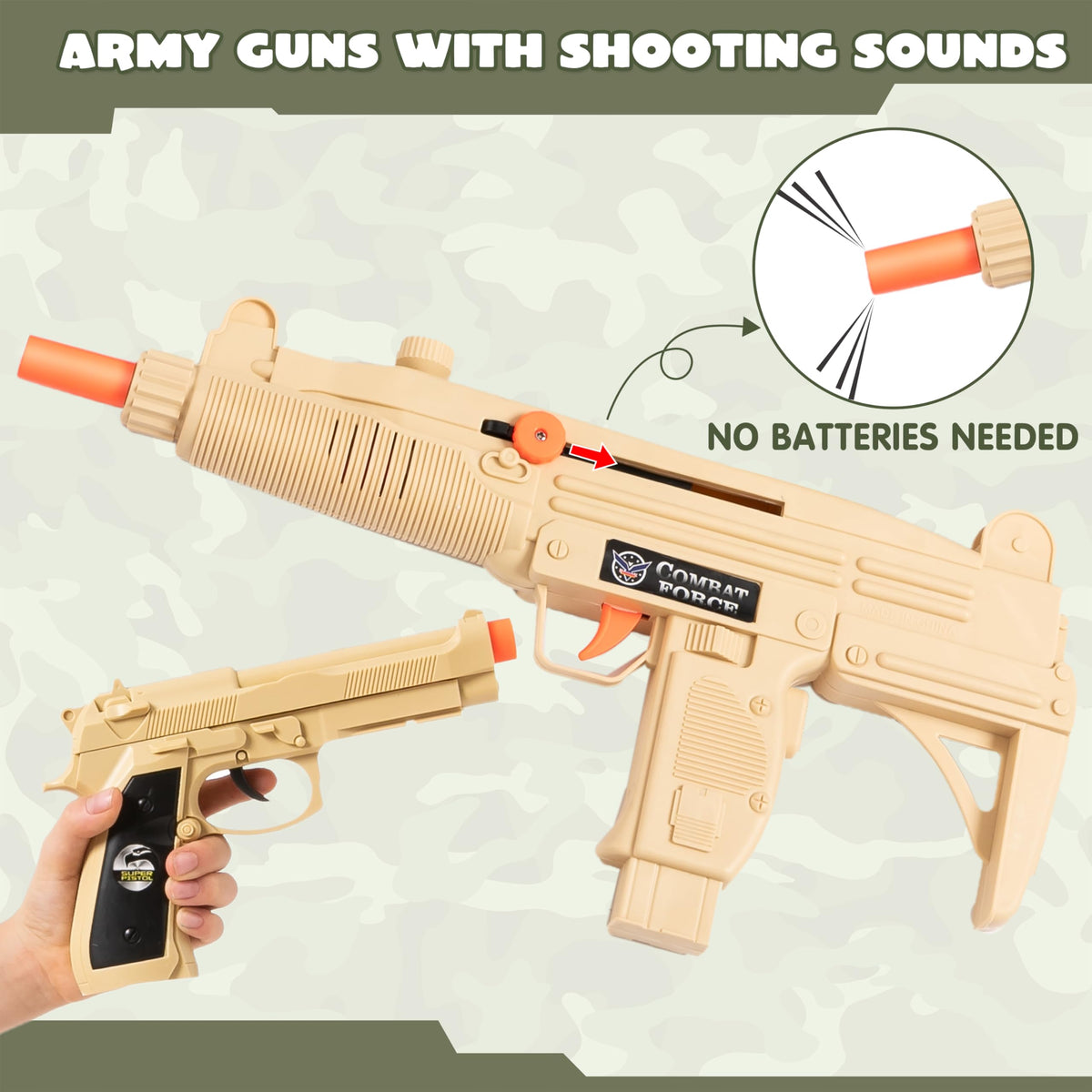 JOYIN gun set enhances action-packed role play and storytelling.