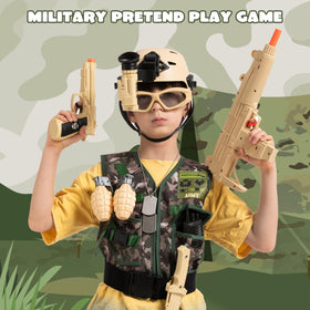 JOYIN whistle completes authentic soldier look for battle game fun.