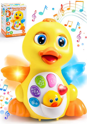 JOYIN baby duck dancing toy with lights supports sensory play.