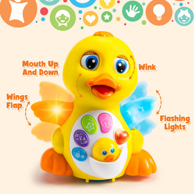 JOYIN duck head button enables dancing with lights and motion.