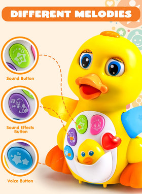 JOYIN baby duck melodies and sounds encourage auditory exploration and rhythm.
