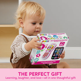 JOYIN Baby Learning Phone packaging display showing a gift-ready holiday toy