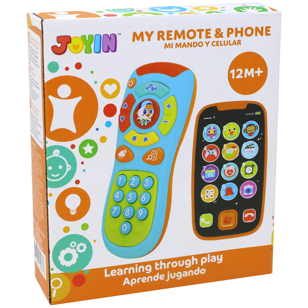 JOYIN in-hand use photo shows toddler-friendly size for interactive learning moments.