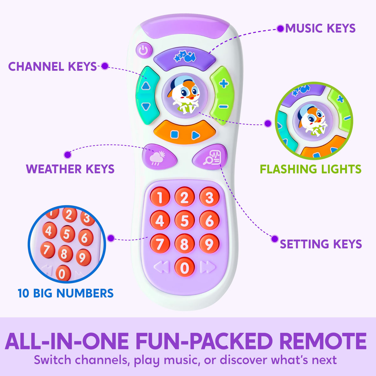 JOYIN baby learning phone with tactile buttons supports small-hand exploration.