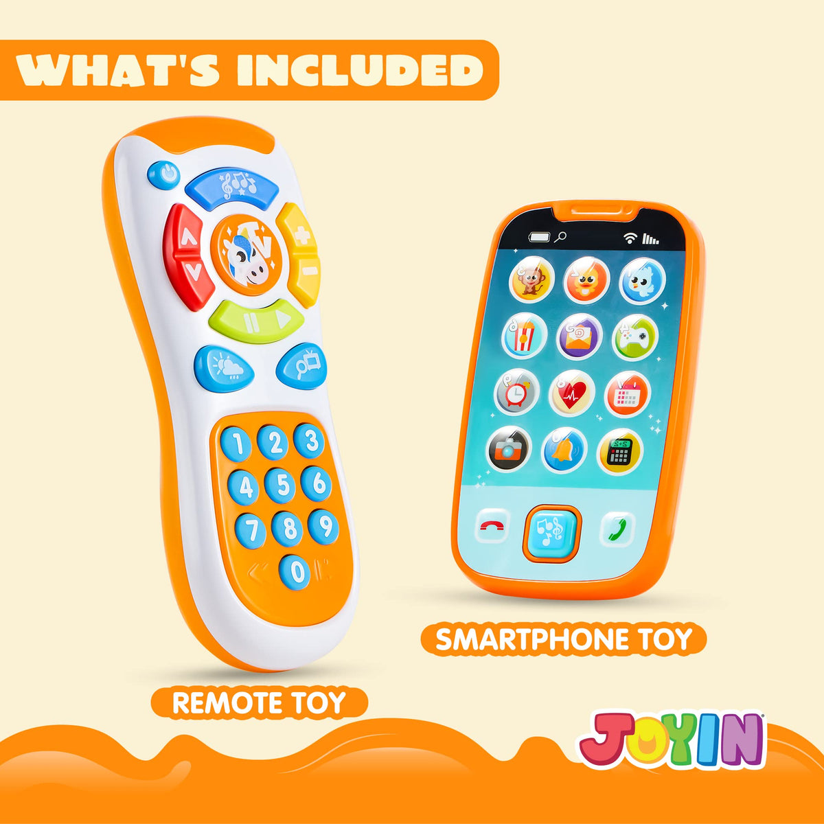 JOYIN baby phone featuring real sound effects for interactive play.