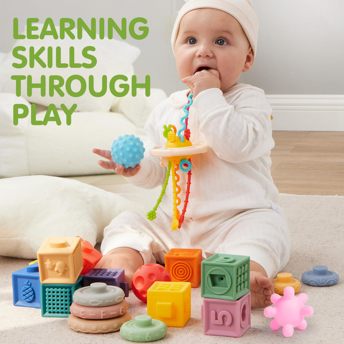 JOYIN colorful play set invites exploration and sensory discovery during playtime.