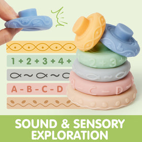 JOYIN sensory balls offer textured fun to stimulate touch and grasp.