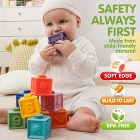 JOYIN teething textures soothe gums with varied textures during teething.