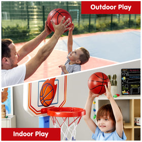 JOYIN sturdy backboard supports active play and helps practice shots.
