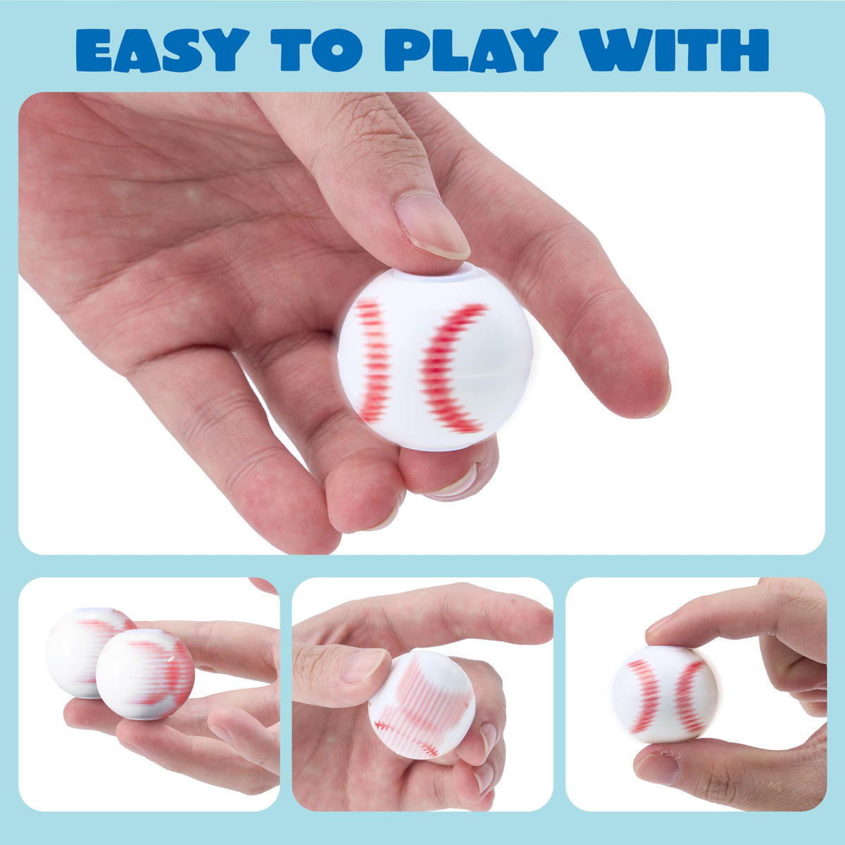 JOYIN baseball fidget spinner is compact and portable for on-the-go relief.