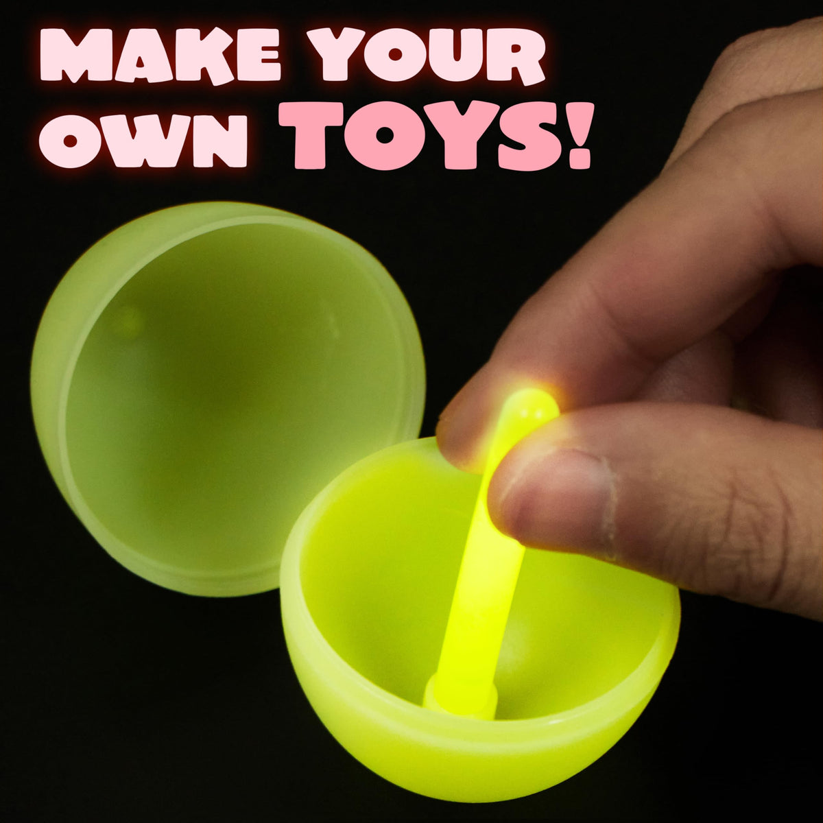 JOYIN basket stuffer presentation with glowing eggs for holiday decor.