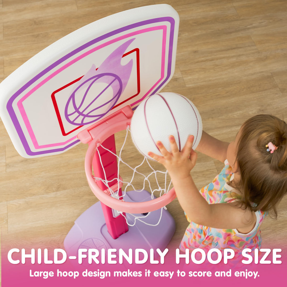 JOYIN backboard and logo stickers personalize the setup
