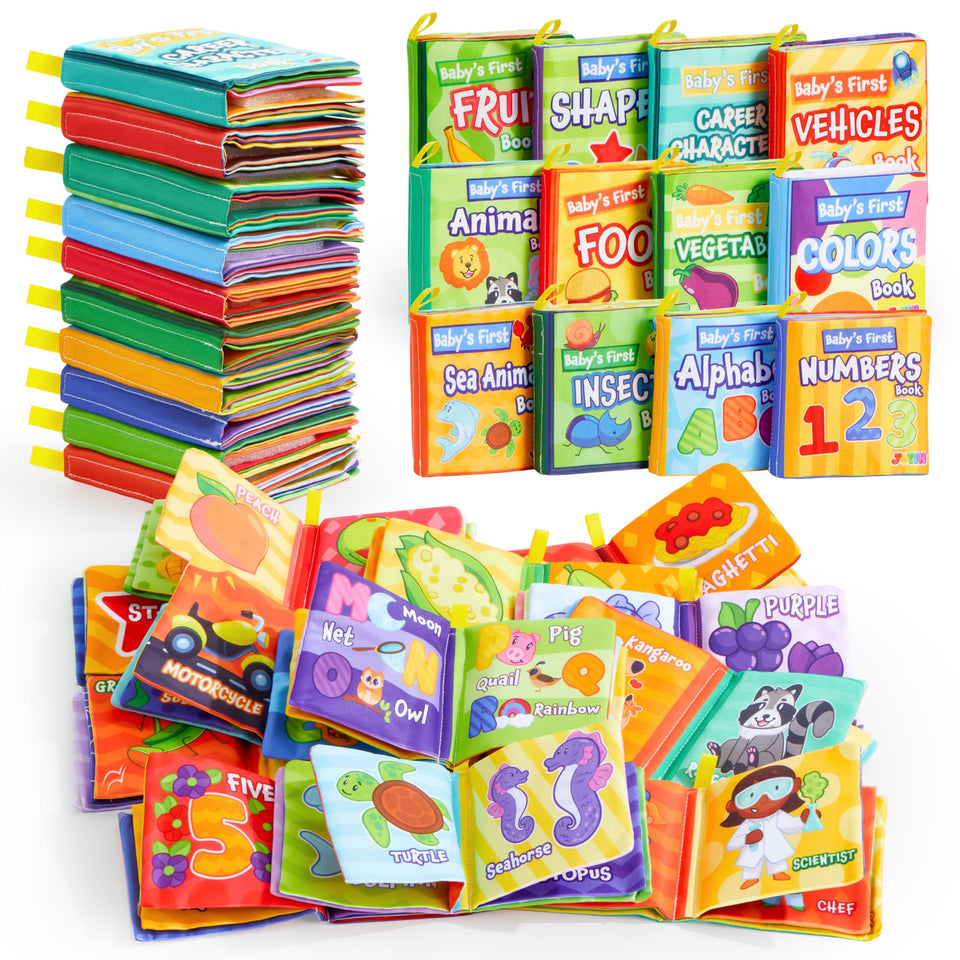 JOYIN bath books ocean theme pages for infant tactile play and discovery.